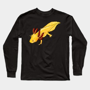 Gold Albino Axolotl Long Sleeve T-Shirt